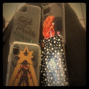 Two iPhone 11 Pro Max and two iPhone XR cases